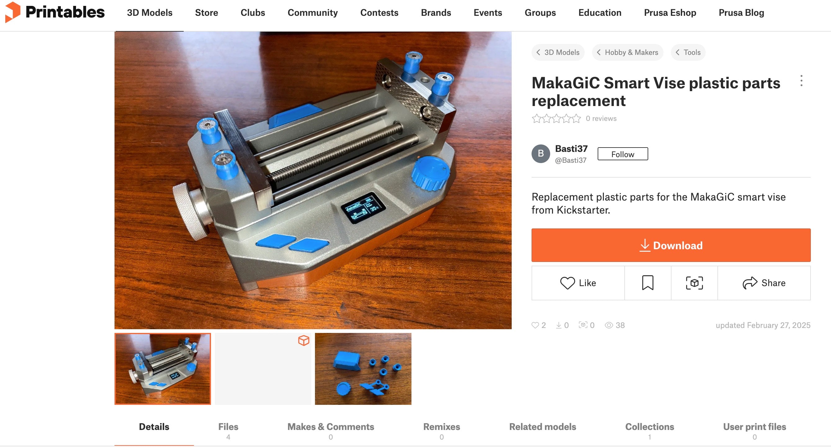Printables: MakaGiC Smart Vise plastic parts replacement