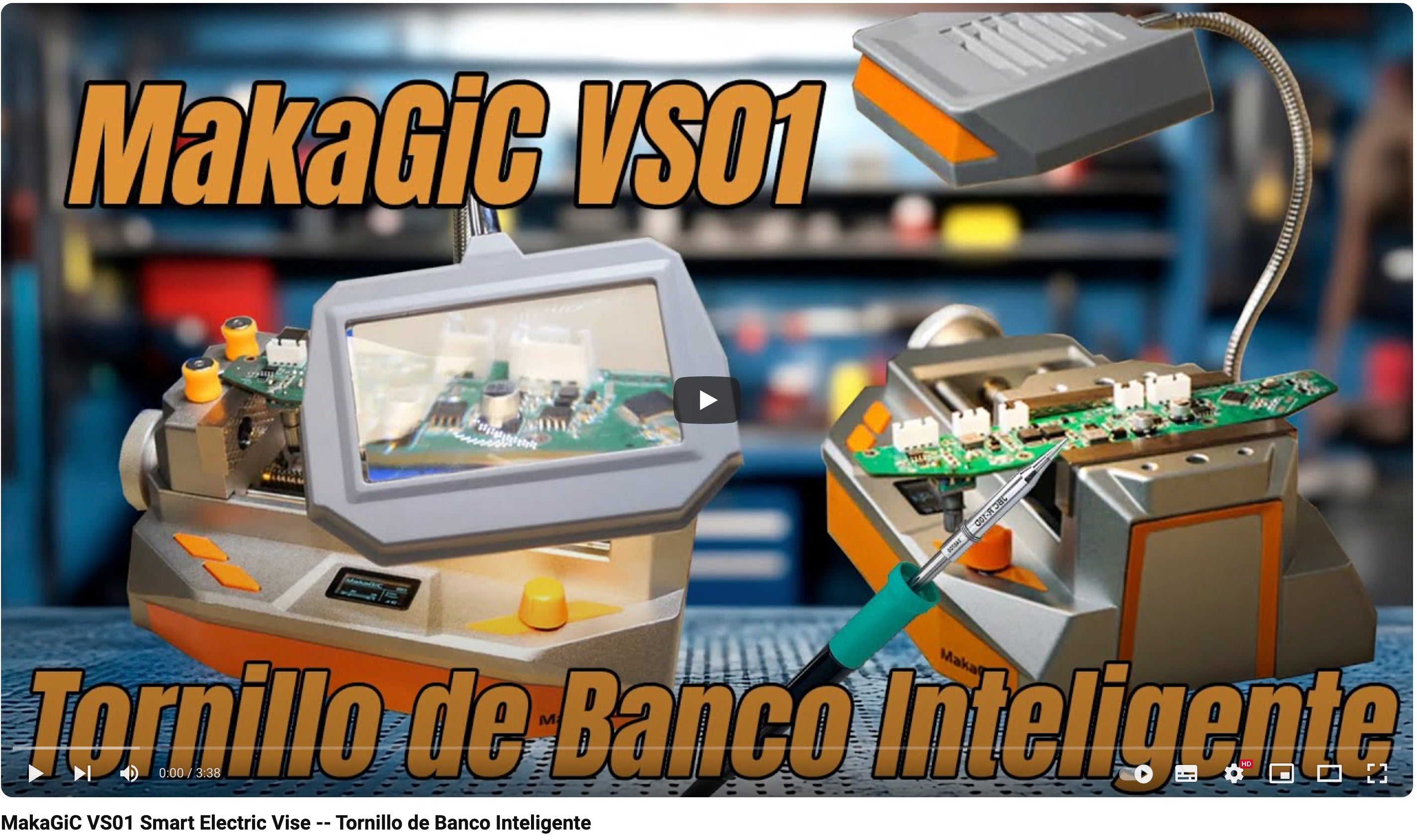 MakaGiC VS01 Smart Electric Vise -- Tornillo de Banco Inteligente