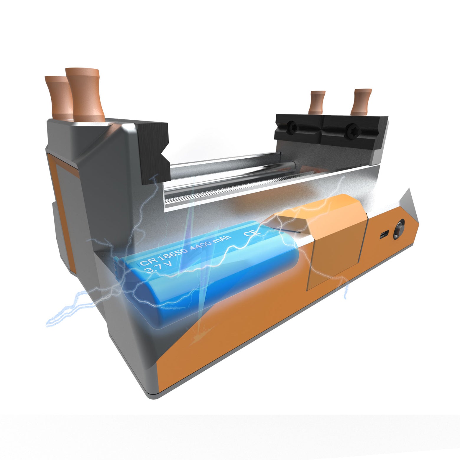 Makagic VS01 Electric Clamping Vise with Smart Vise technology, offering secure clamping and long-lasting battery for accurate DIY and professional projects.