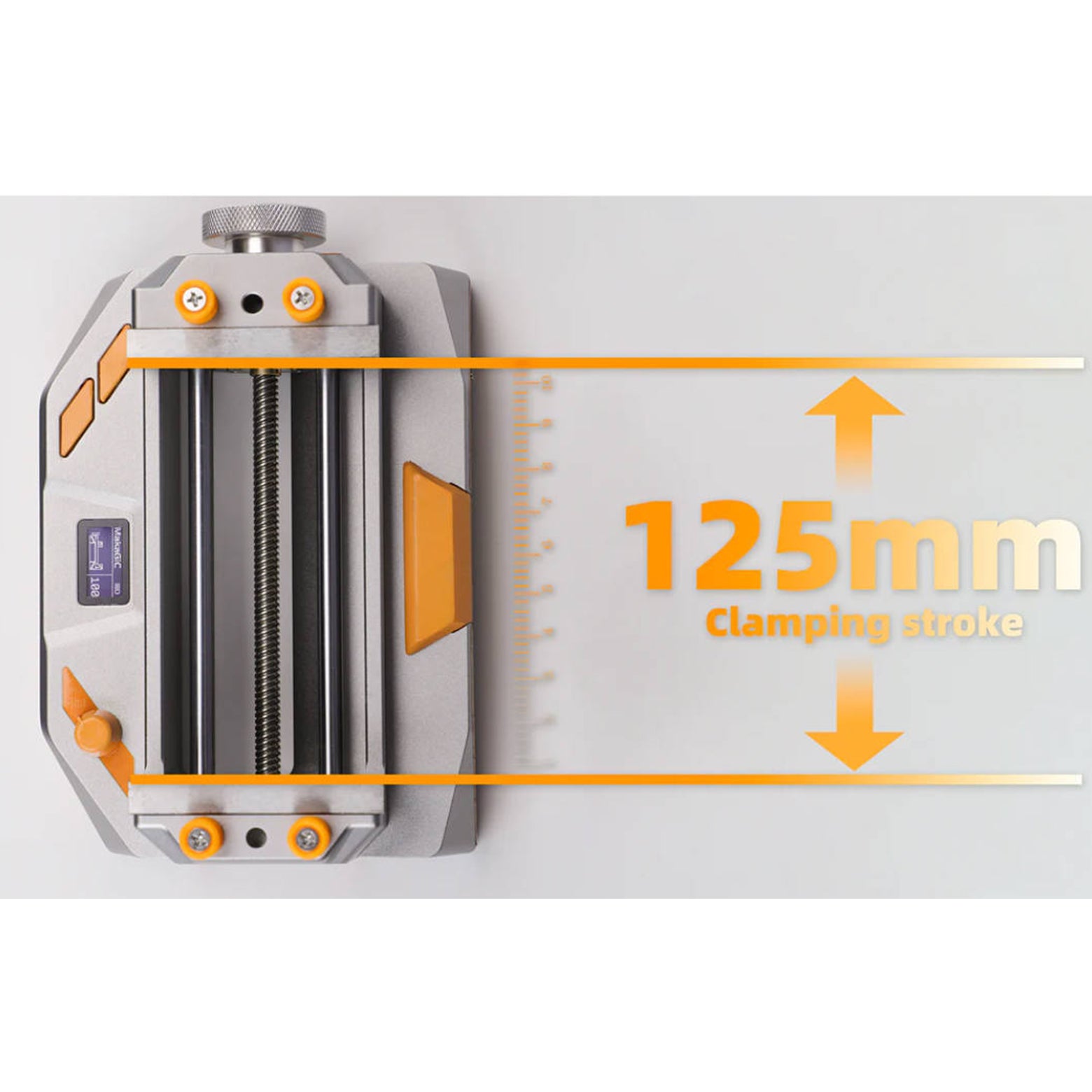 The clamping stroke of Makagic vs01 smart vise. made for DIY lovers and professionals