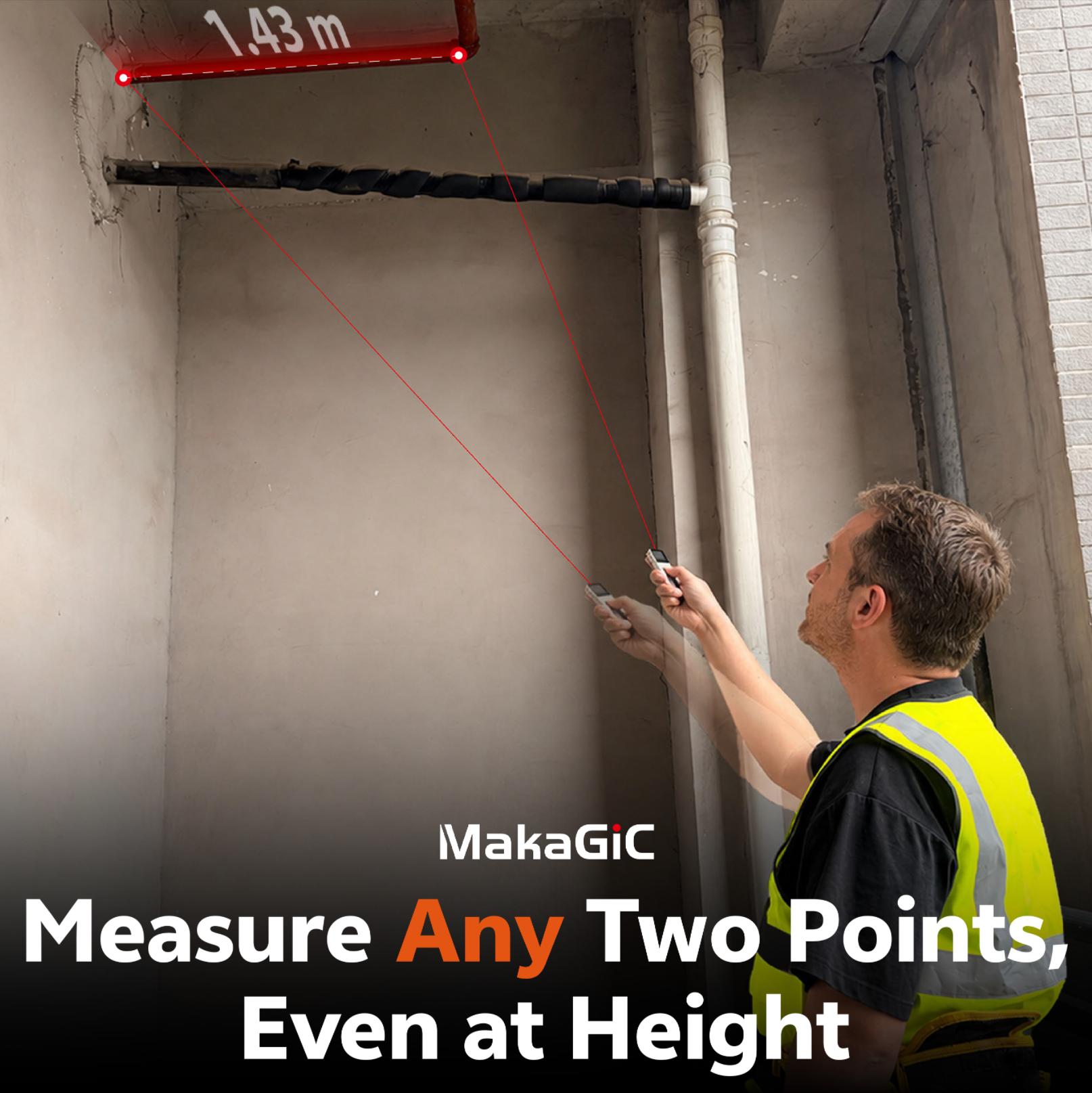 MakaGiC L7: 3D-Space Laser Measurer